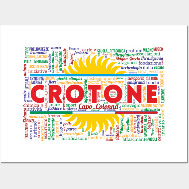 Crotone Wordart Wall Art by Condormax